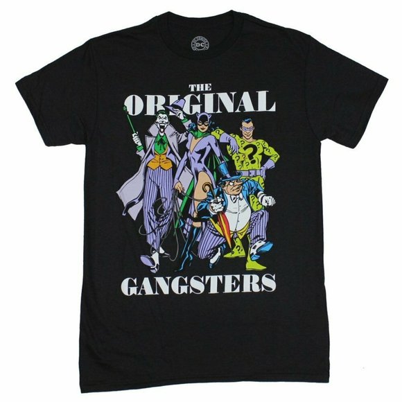 DC Comics Villains Old School Original Gangsters Men's Graphic T-Shirt 3X new - Picture 1 of 3